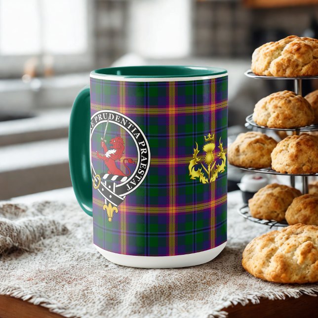 Young Clan Badge & Tartan  Mugg (Skapare uppladdad)