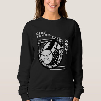Young Clan Gaelic Motto Swordsman T Shirt
