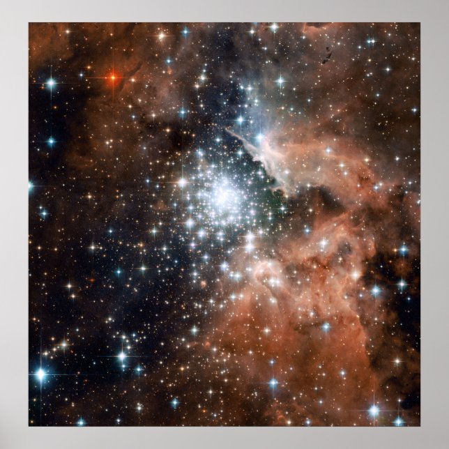 Young Cluster NGC3603 Poster (Framsidan)