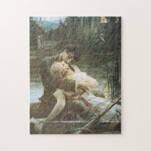 Young Couple i Kärlek (Loving Embrace with Kissses