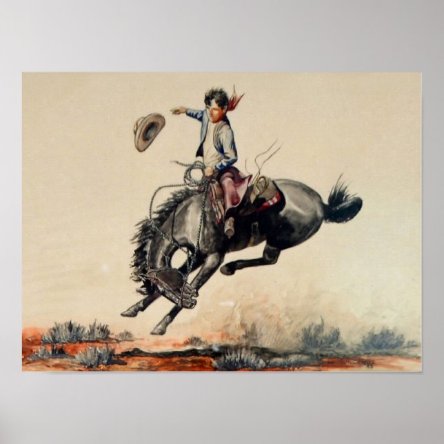 “Young Cowboy” av Will James Poster (Framsidan)
