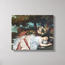 Young Dam på Bankerna av Seine (Sommaren)