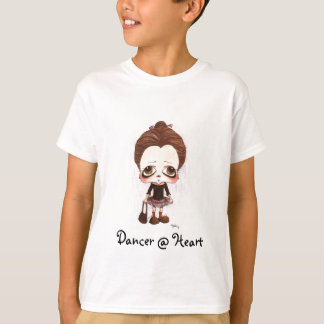 Young Dancer Caricature Tee Shirt
