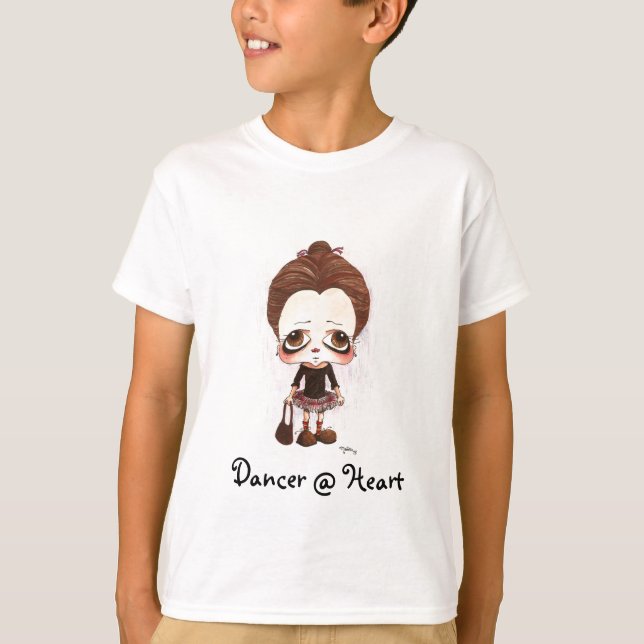 Young Dancer Caricature Tee Shirt (Framsida)