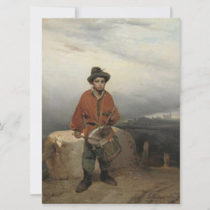 Young Drummer Boy (av Gerolamo Induno) Kort