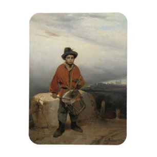 Young Drummer Boy (av Gerolamo Induno) Magnet