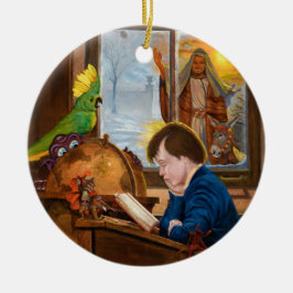 Young Ebeneezer Julgransprydnad Keramik