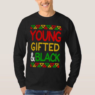 Young ed And Black African American Men Women Boy  T Shirt