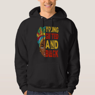 Young ed And Black Afro Black History Month Melani Hoodie