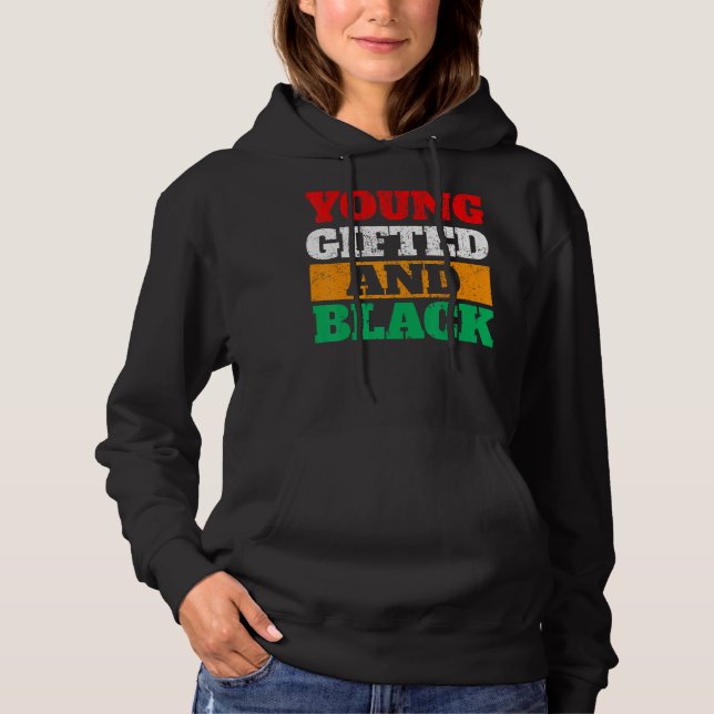Young Ed and Black Pride African Black History Mon T Shirt (Framsida)