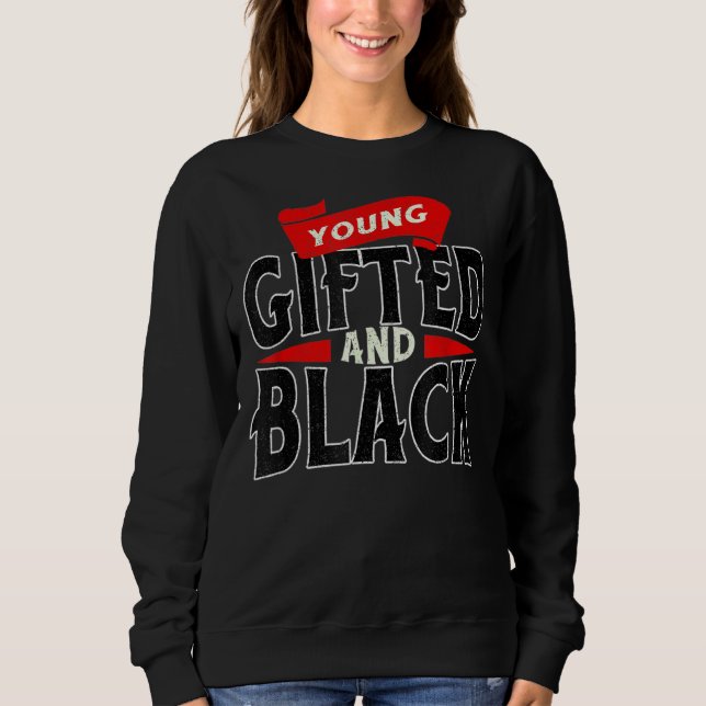 Young Ed and Black Pride African Black History Mon T Shirt (Framsida)