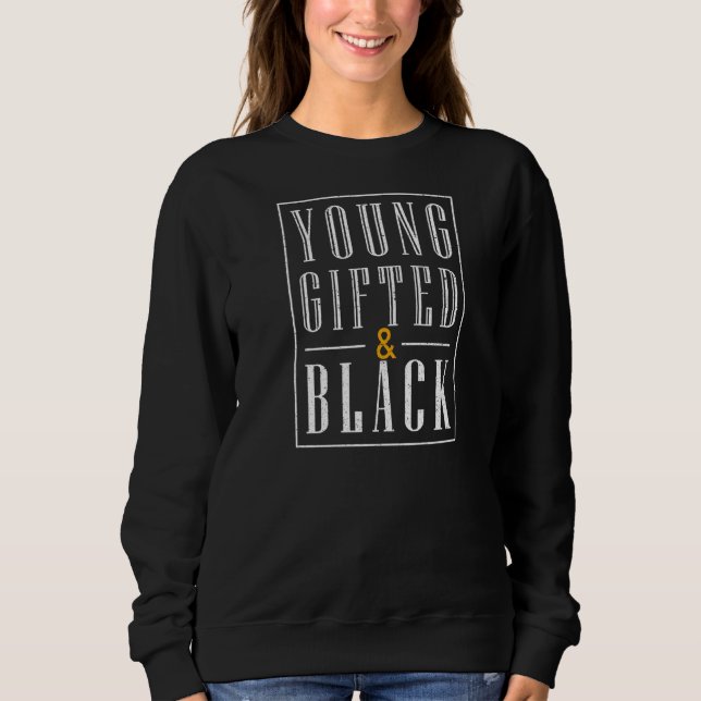 Young Ed and Black Pride African Black History Mon T Shirt (Framsida)