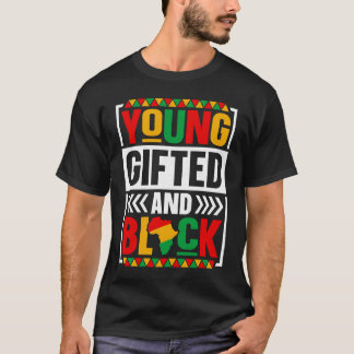 Young ed and Black T Shirt