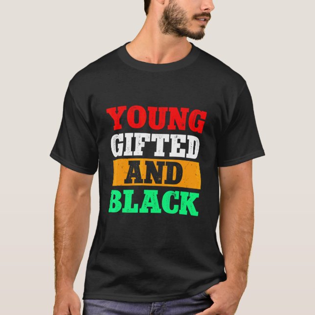 Young Ed Black History Month African American Prid T Shirt (Framsida)