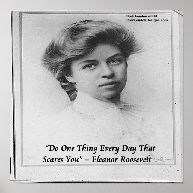 Young Eleanor Roosevelt gör något Scary Poste Poster (Framsidan)