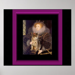 Young Elizabeth I och Cat Poster
