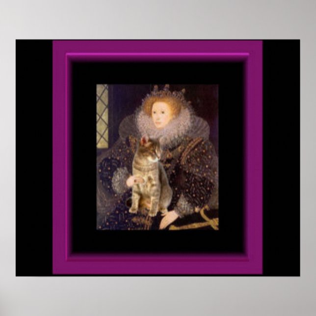 Young Elizabeth I och Cat Poster (Framsidan)