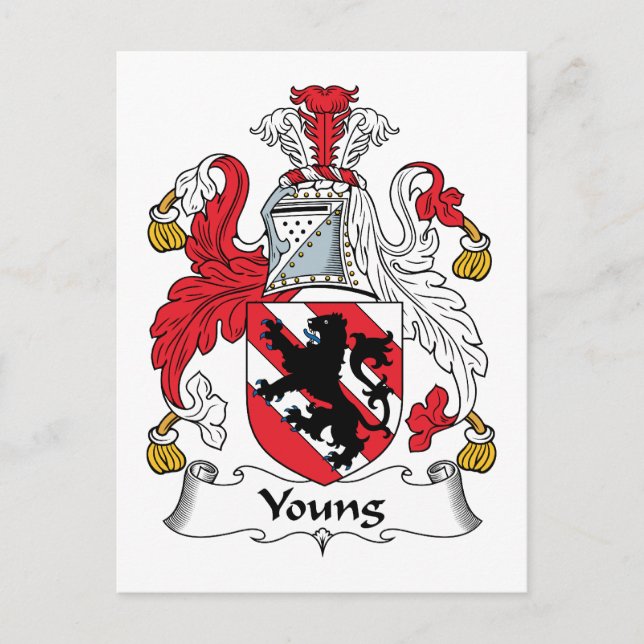 Young Family Crest Vykort (Framsida)