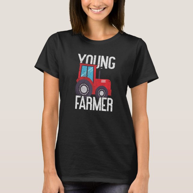 Young Farmer Local Farm   Young Farmer T Shirt (Framsida)