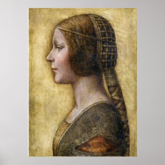 Young Fiancée (1495). Pausad av Leonardo da Vinci Poster