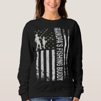 Young Fisherman Grandpas Fishing Buddy Pappa Son T Shirt