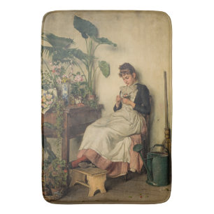 Young Florist (av Carl Zewy) Badrumsmatta