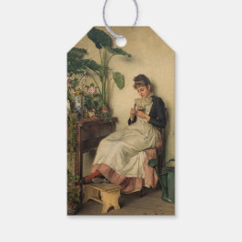 Young Florist (av Carl Zewy) Presentetikett