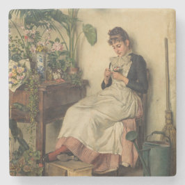 Young Florist (av Carl Zewy) Stenunderlägg