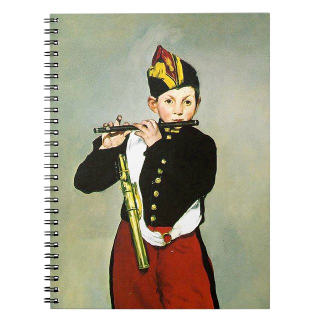 Young Flutist eller Fifer Edouard Manet Anteckningsbok (Framsidan)