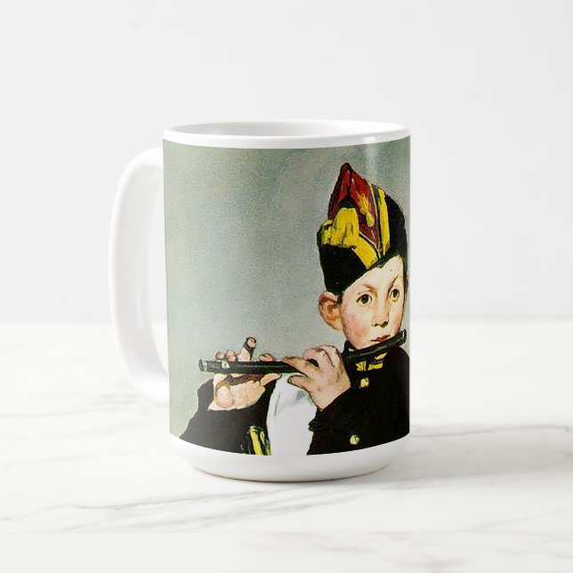 Young Flutist eller Fifer Edouard Manet Kaffemugg (Framsida vänster)