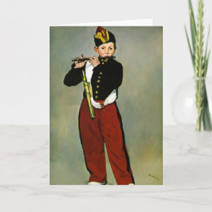 Young Flutist Fifer Manet Impressionist Painting Kort
