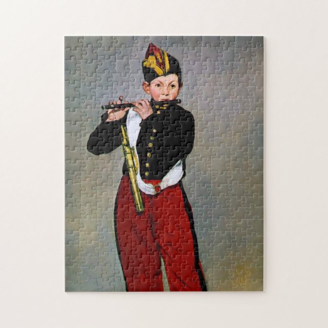Young Flutist, The Fifer, Edouard Manet, 1866 Pussel (Vertikal)