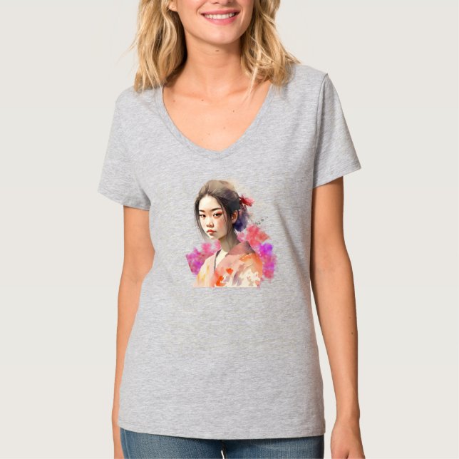 Young Geisha T Shirt (Framsida)