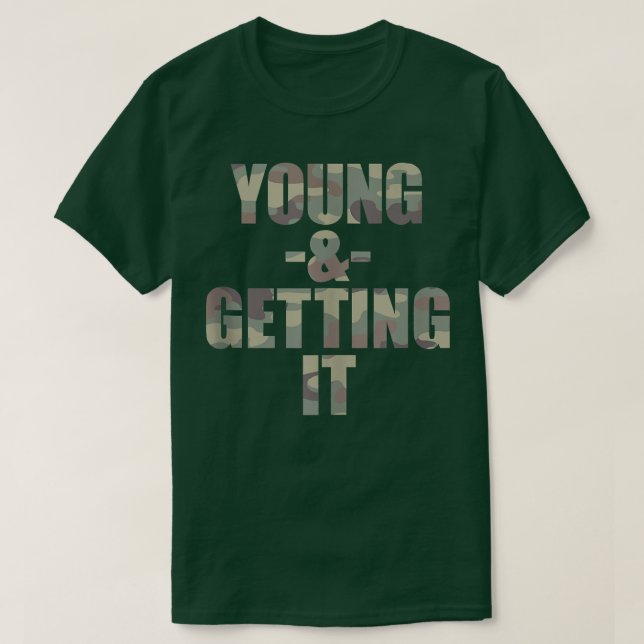 Young & Gettin'it, Coola College Attitude Gr T Shirt (Design framsida)