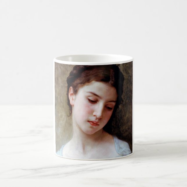 Young Girl, Bouguereau Kaffemugg (Center)