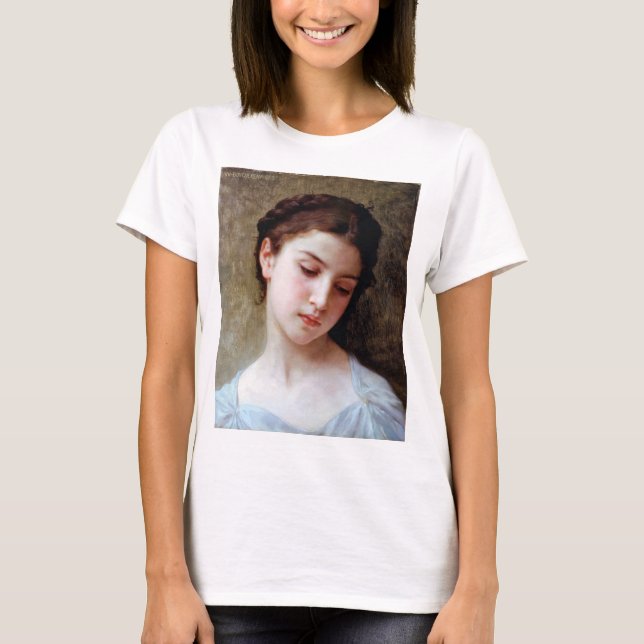 Young Girl, Bouguereau T Shirt (Framsida)