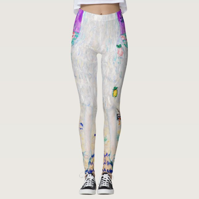 Young Girl, Gustav Klimt Leggings (Framsida)