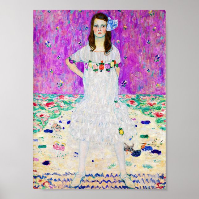 Young Girl, Gustav Klimt Poster (Framsidan)