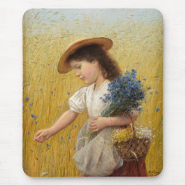 Young Girl in a Wheat Fält Musmatta