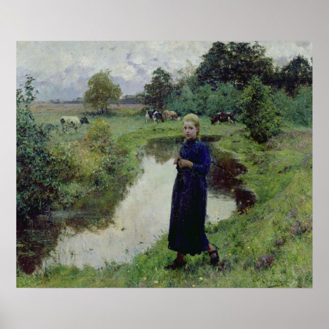 Young Girl in the Fält, Poster (Framsidan)