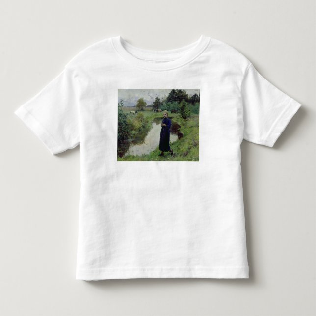 Young Girl in the Fält, T Shirt (Framsida)