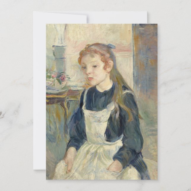 Young Girl med Apron | Berthe Morisot (Framsida)