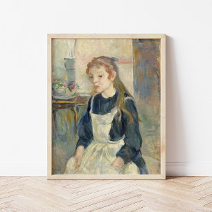 Young Girl med Apron Berthe Morisot Poster