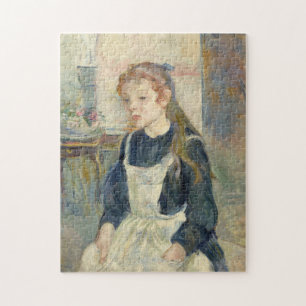 Young Girl med Apron Berthe Morisot Pussel