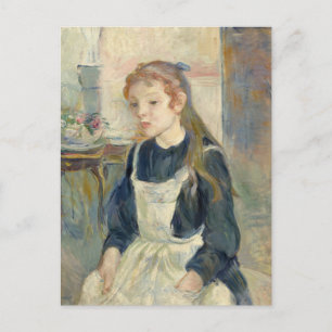 Young Girl med Apron   Berthe Morisot Vykort