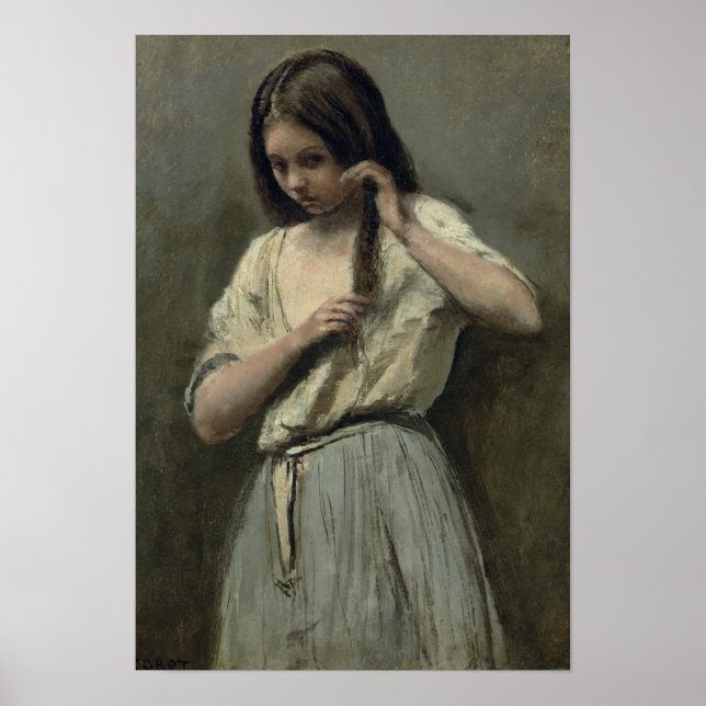 Young Girl på Toilet Poster (Framsidan)