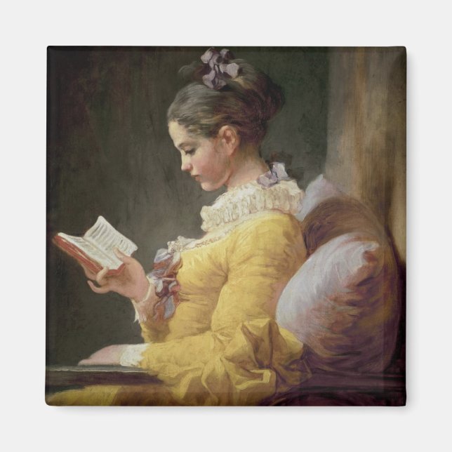 Young Girl Reading, 1776 Magnet (Framsidan)