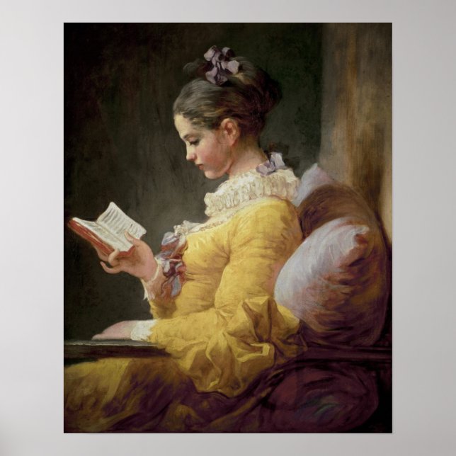 Young Girl Reading, 1776 Poster (Framsidan)