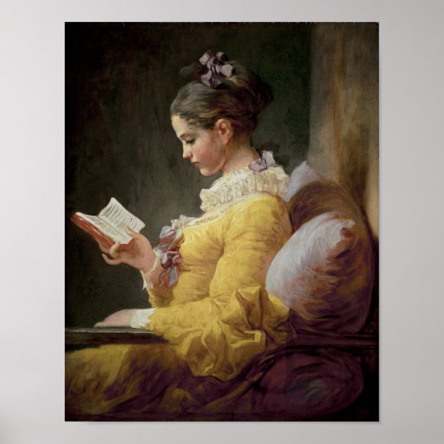 Young Girl Reading, 1776 Poster (Framsidan)