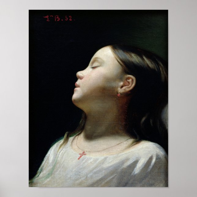 Young Girl Sleeping, 1852 Poster (Framsidan)